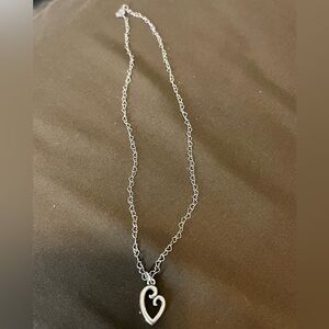 James Avery Silver Heart Pendant Necklace